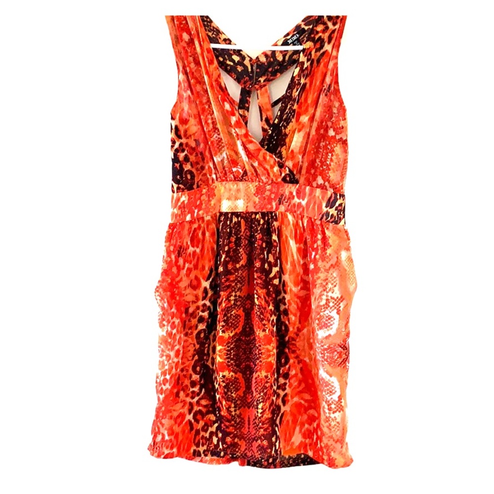 XOXO snake print dress
